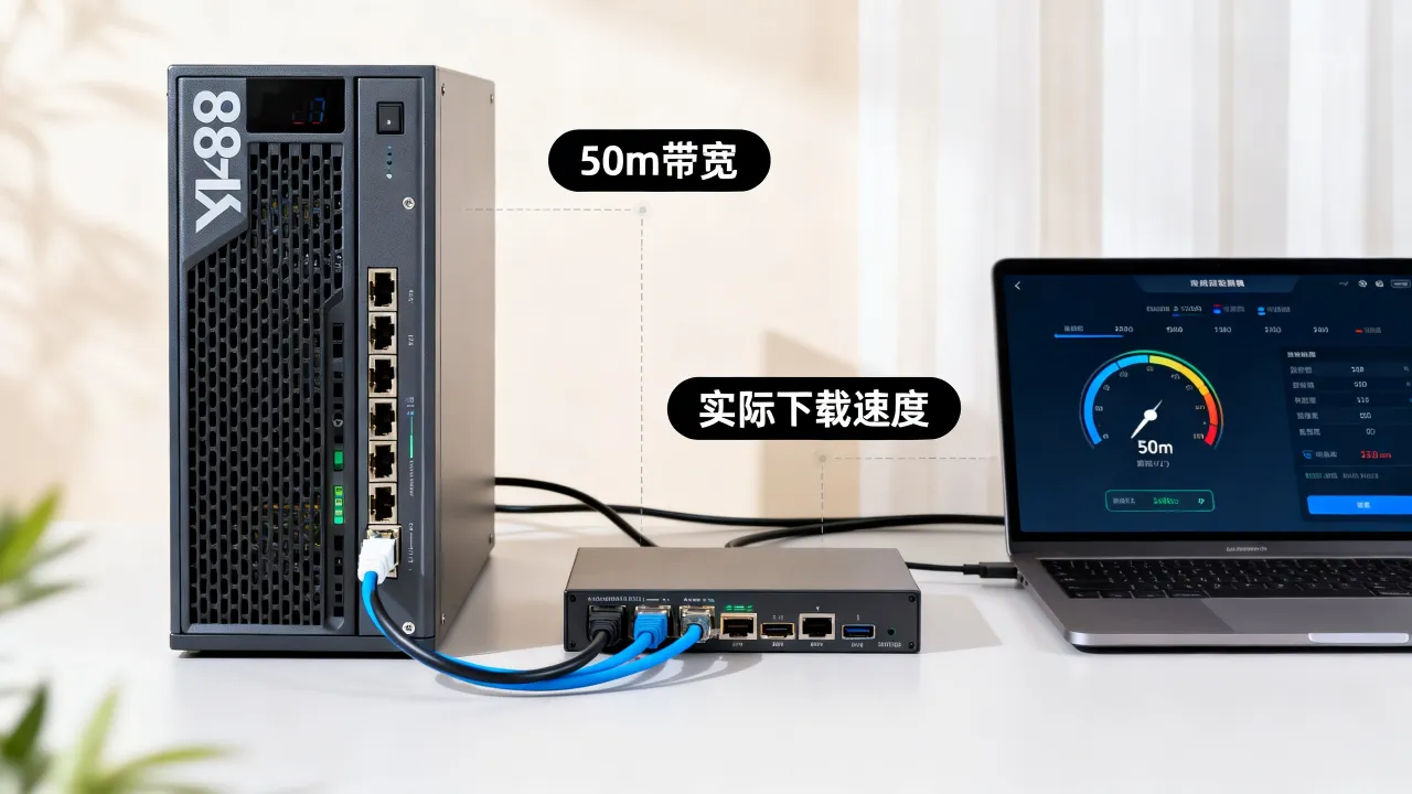 服务器50m带宽网速怎么样？，50m带宽实际下载速度多少？