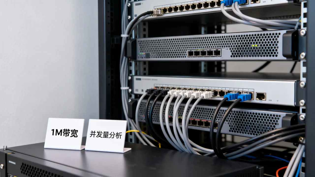 1m宽带的服务器能同时多少人访问，带宽不足会影响多大并发量