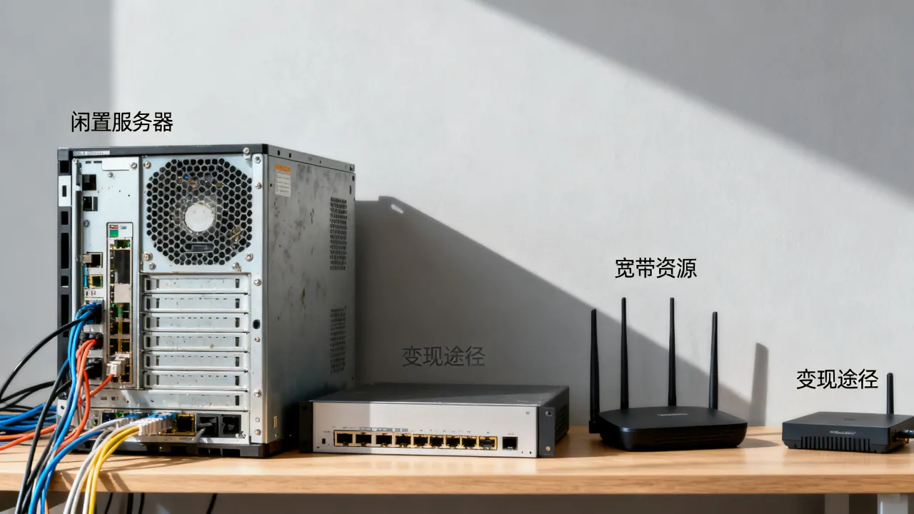 闲置的服务器和宽带怎么利用才能赚钱，有哪些靠谱的变现途径