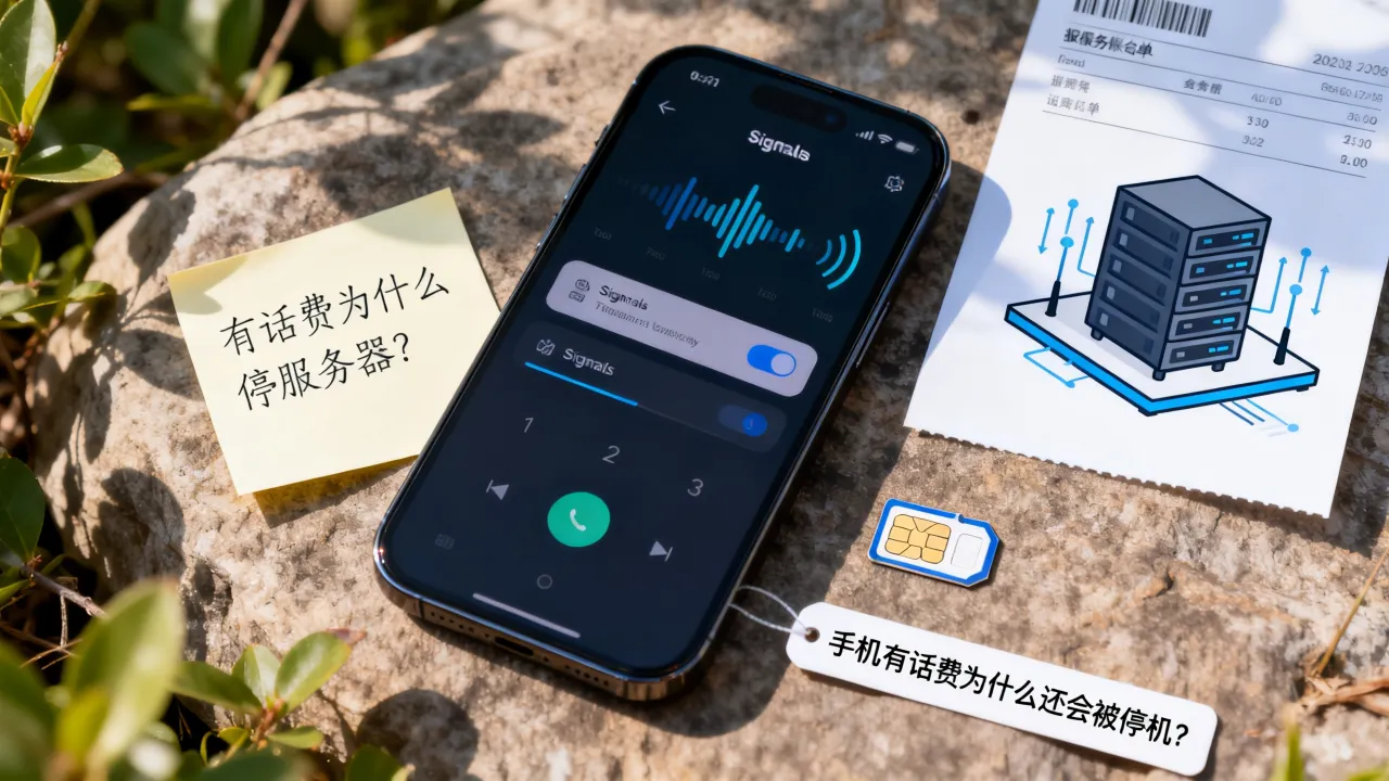 有话费为什么停服务器？手机有话费为什么还会被停机？