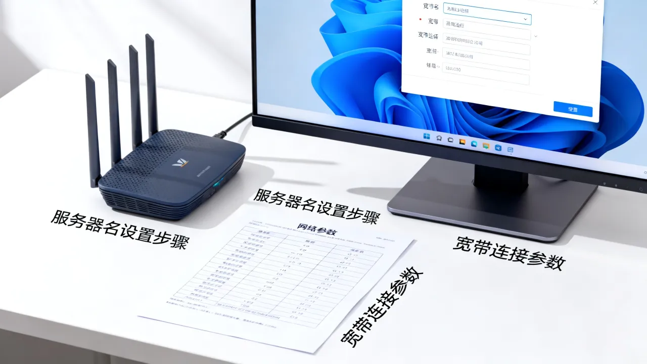 宽带连接服务器名是什么？，宽带连接服务器名怎么设置