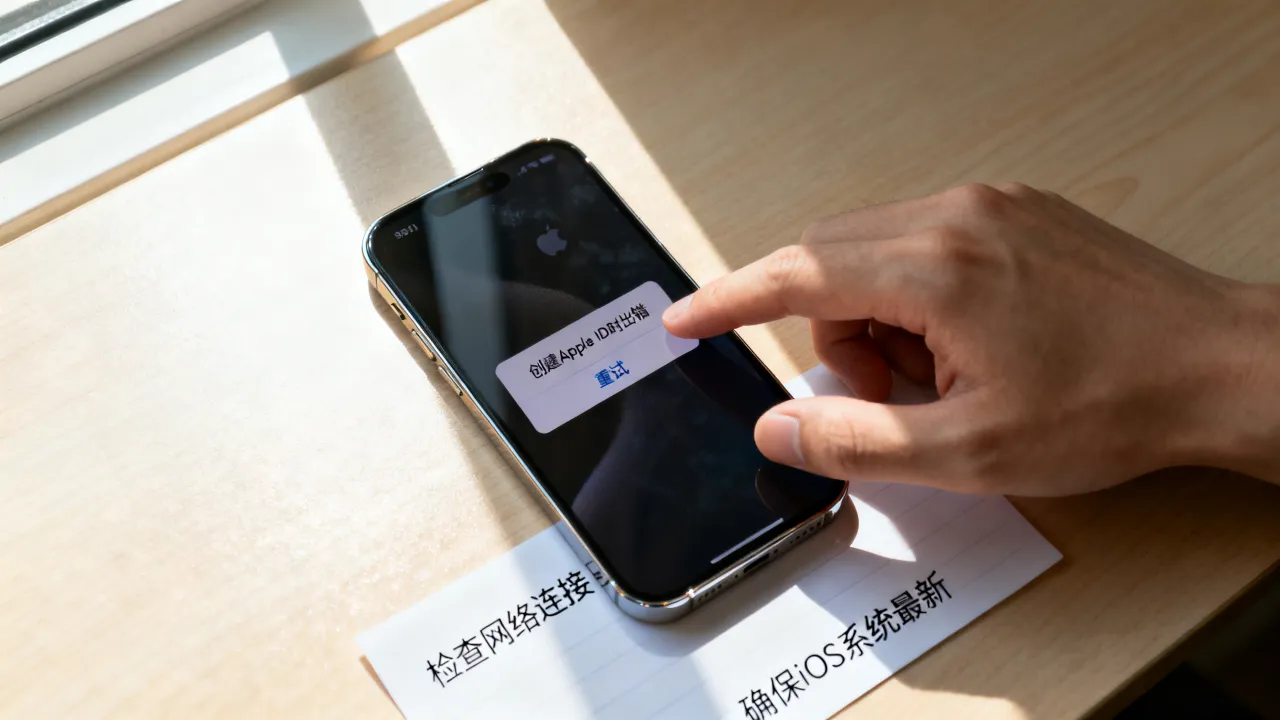 设置appleid为什么服务器出错，苹果手机创建账号时一直提示出错怎么办