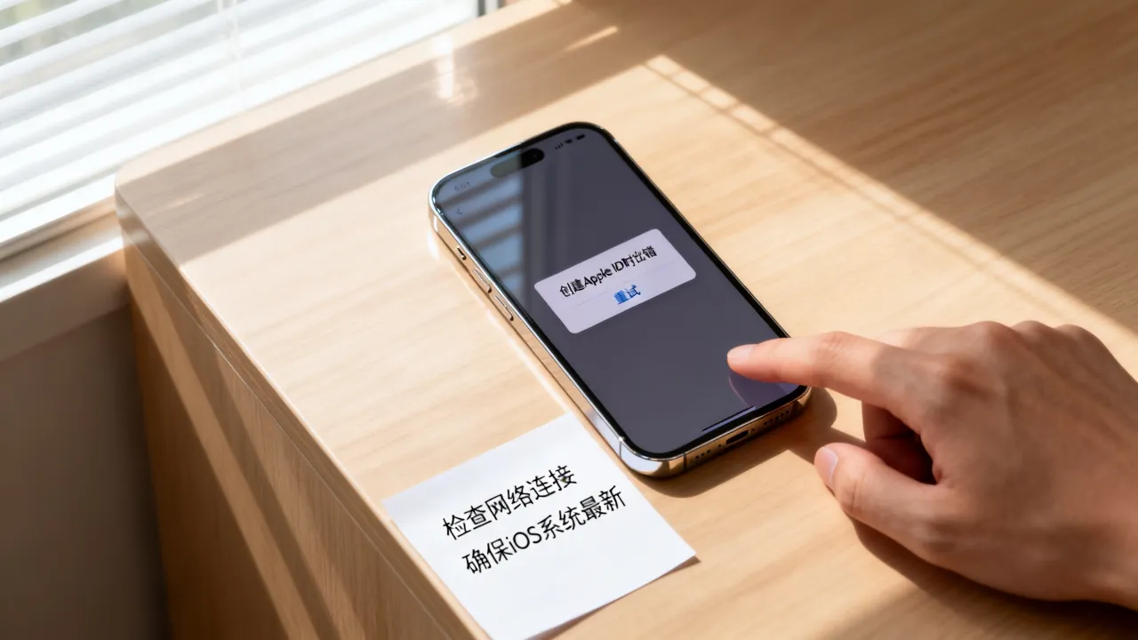 设置appleid为什么服务器出错，苹果手机创建账号时一直提示出错怎么办