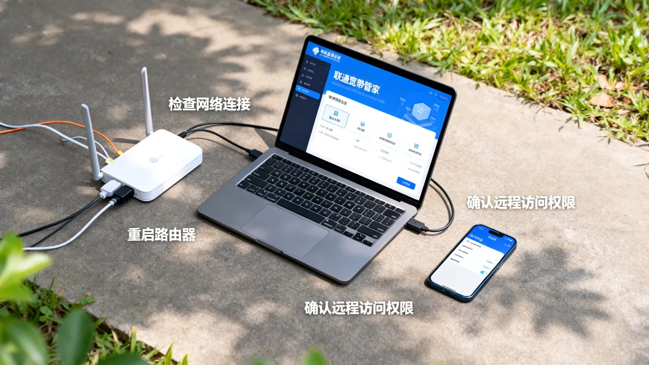 联通宽带管家服务器连接不上怎么办，如何设置远程访问