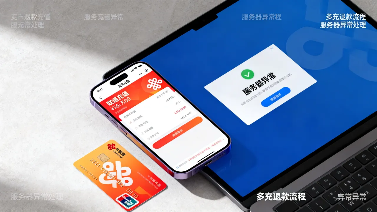 联通宽带多充了怎么退，联通宽带充值服务器异常
