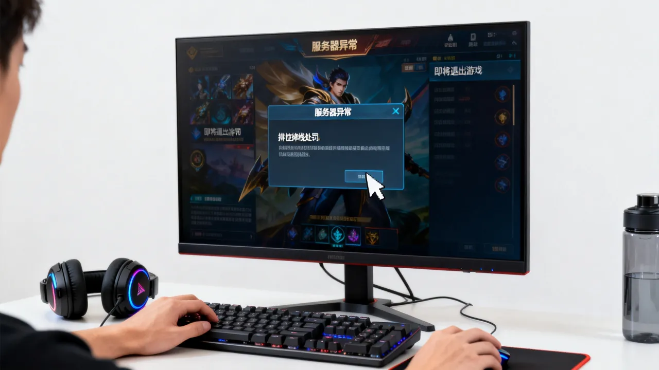 为什么lol服务器异常即将退出游戏，lol排位掉线怎么处罚？