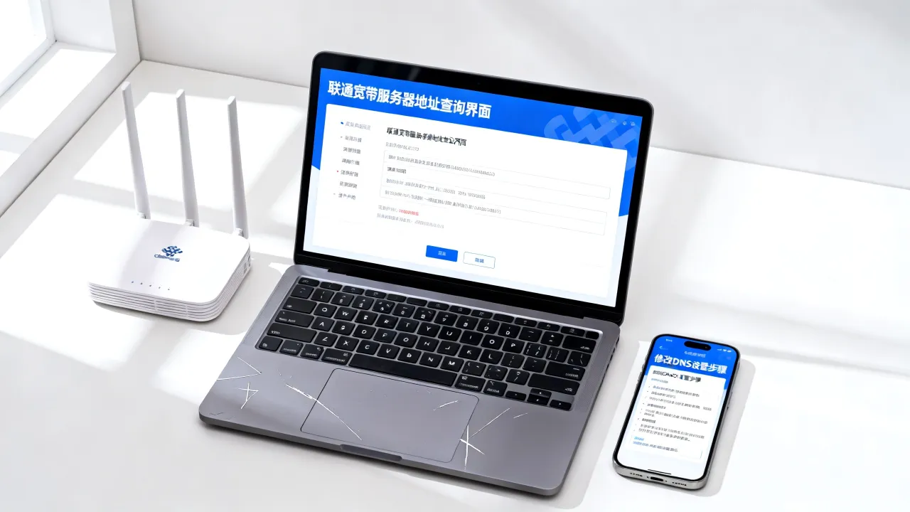 联通宽带服务器地址是多少？修改DNS怎么设置才正确？