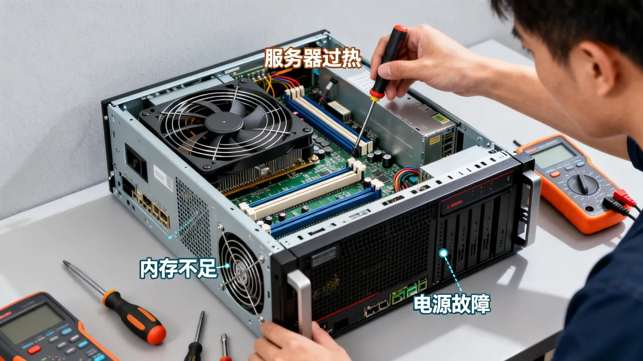 为什么服务器死机，服务器死机是什么原因怎么解决？