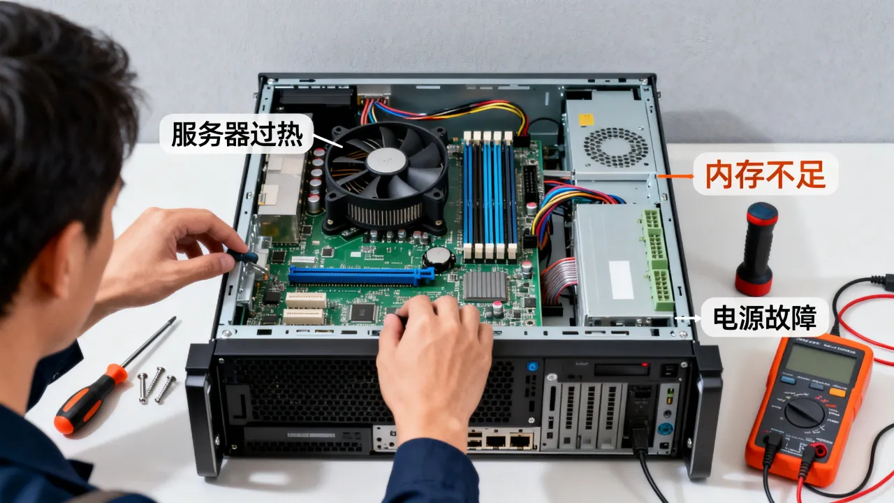 为什么服务器死机，服务器死机是什么原因怎么解决？