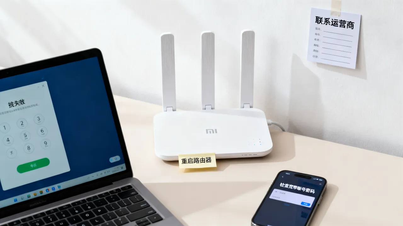 小米wifi宽带拨号连不上怎么办，小米路由器拨号失败怎么解决