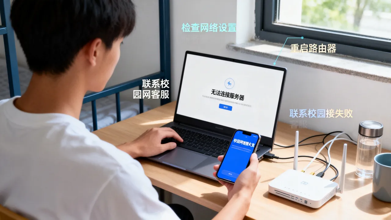 学校宽带服务器无响应怎么回事，校园网连接不上服务器怎么办？