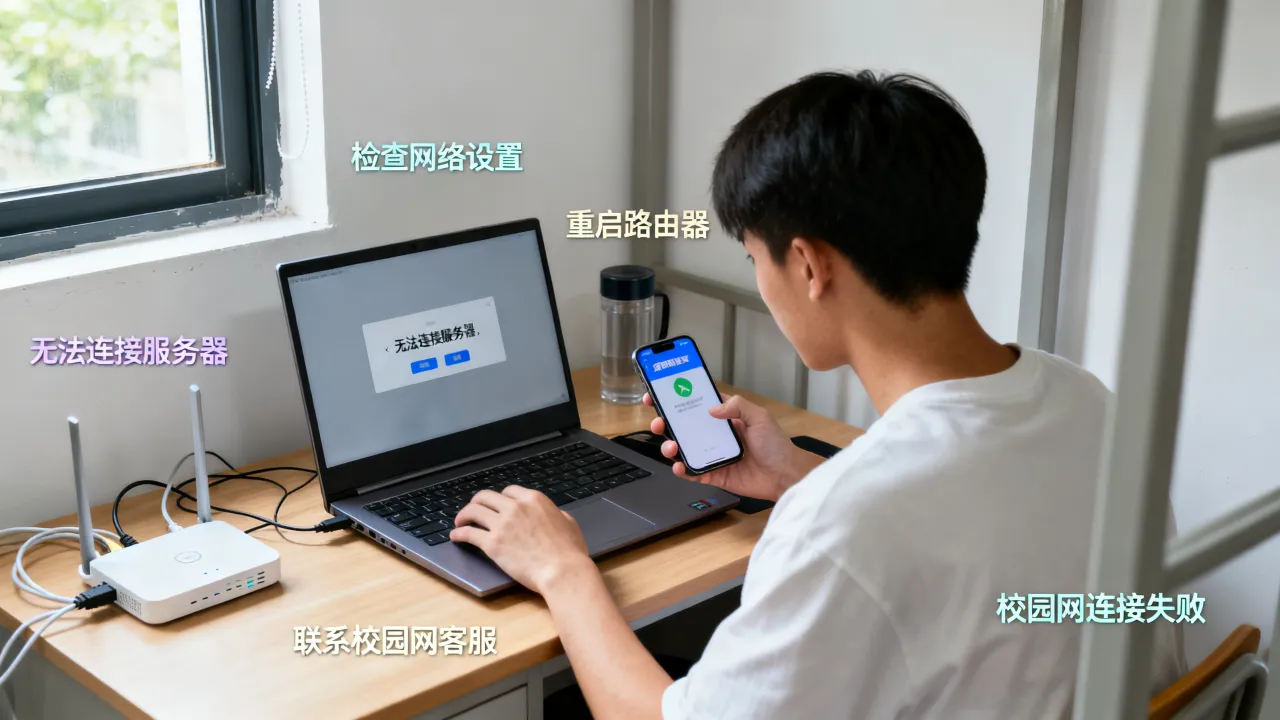 学校宽带服务器无响应怎么回事，校园网连接不上服务器怎么办？