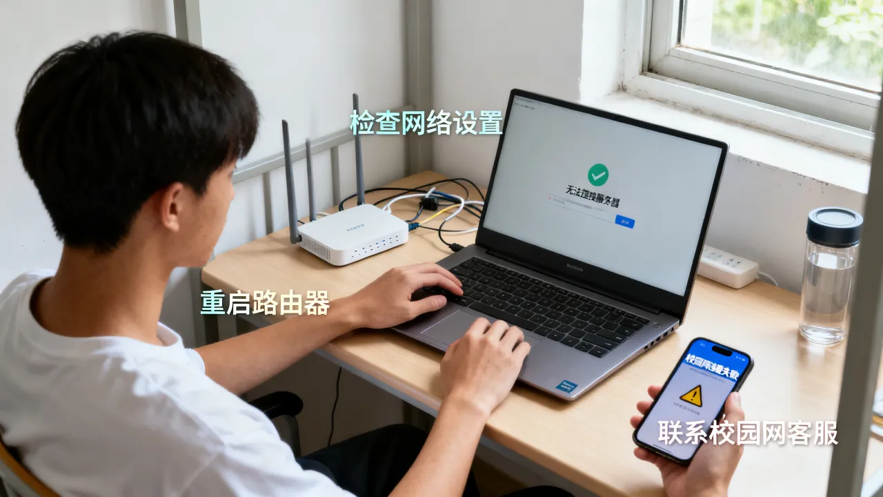 学校宽带服务器无响应怎么回事，校园网连接不上服务器怎么办？