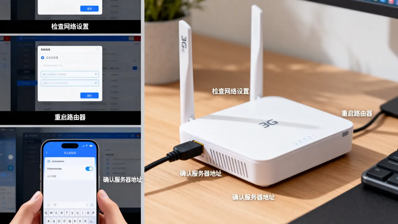 3g宽带怎么连服务器，连接不上服务器是什么原因