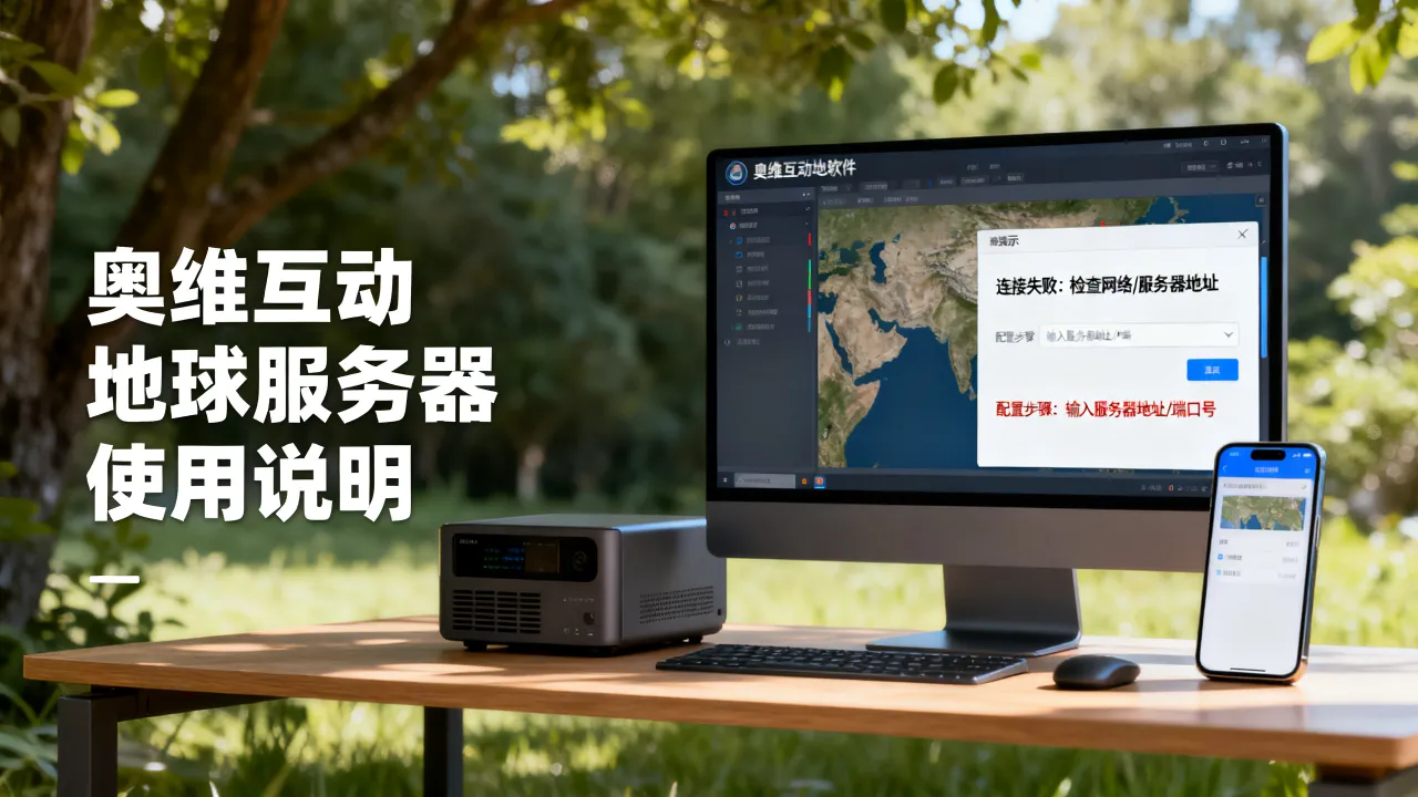 奥维互动地球服务器怎么用？连接失败原因及解决方法，如何配置？