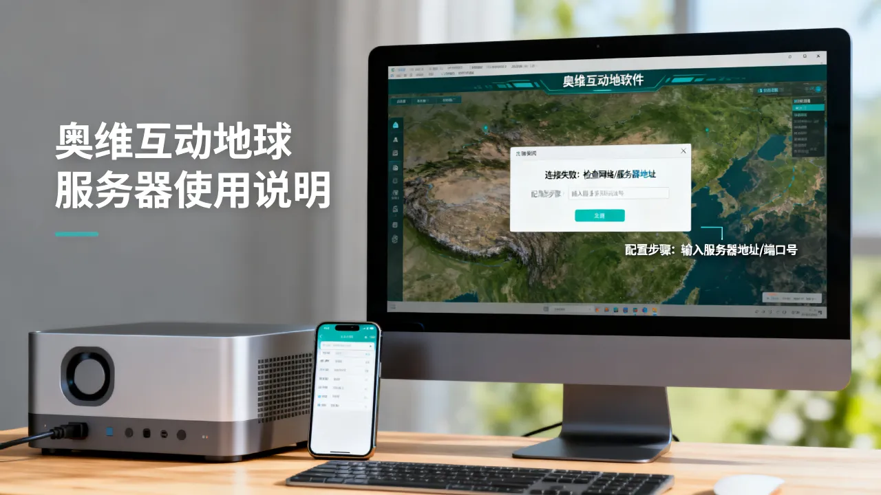 奥维互动地球服务器怎么用？连接失败原因及解决方法，如何配置？