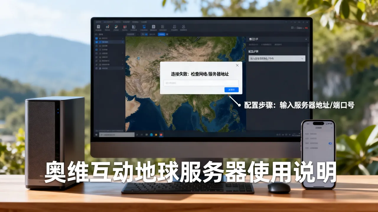 奥维互动地球服务器怎么用？连接失败原因及解决方法，如何配置？