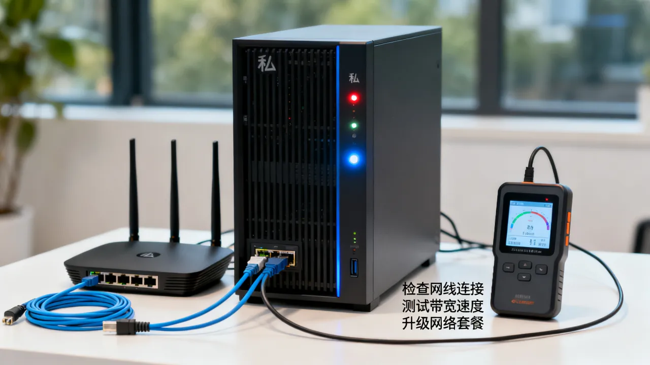 私人服务器宽带速度慢怎么解决,为什么带宽不足?