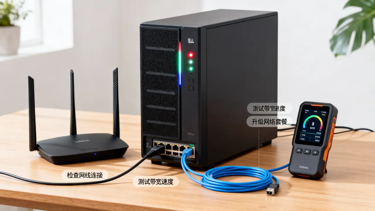 私人服务器宽带速度慢怎么解决，为什么带宽不足？