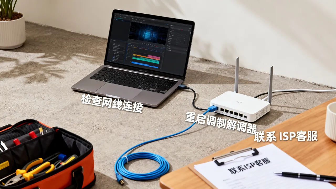 宽带连接isp服务器超时怎么办，isp服务器超时如何修复