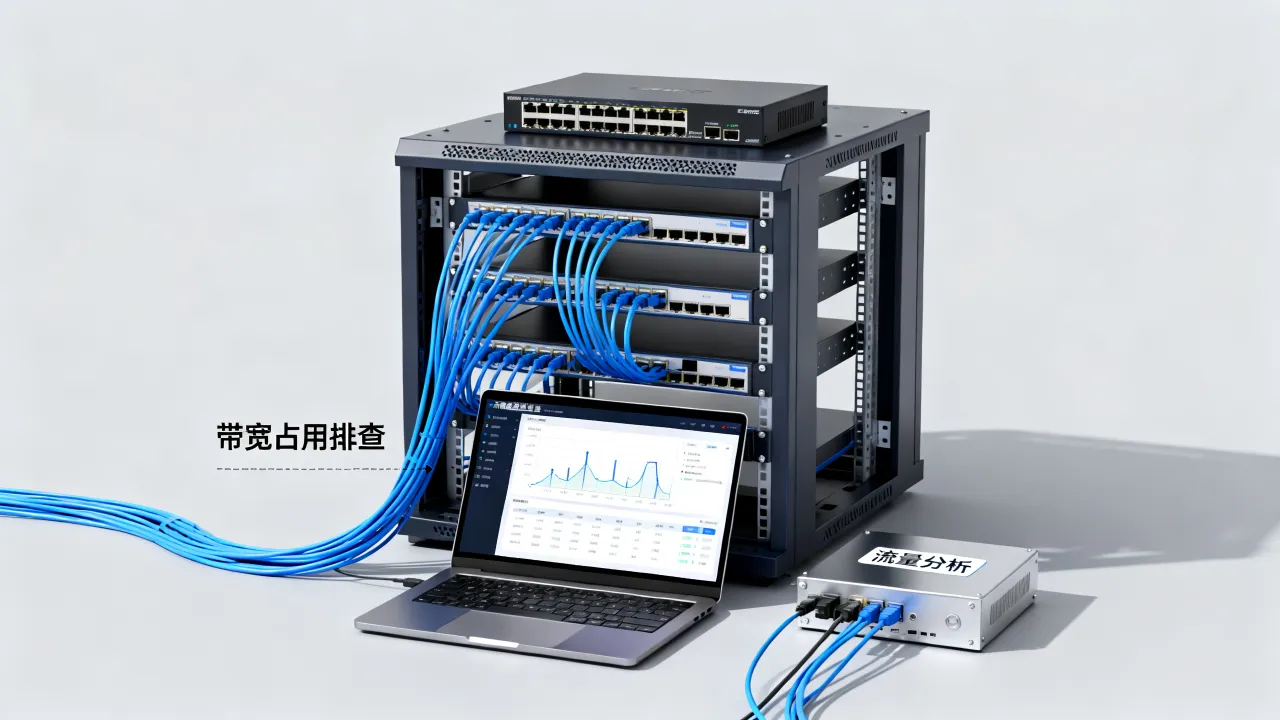 服务器宽带高怎么排错，带宽占用过高排查方法是什么