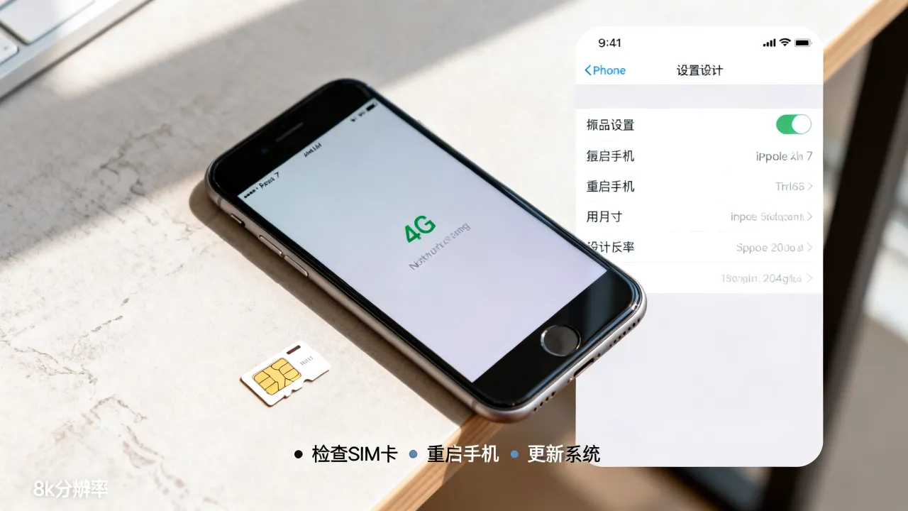 苹果7为什么不显示4G网络连接服务器，苹果7无4G怎么连服务器