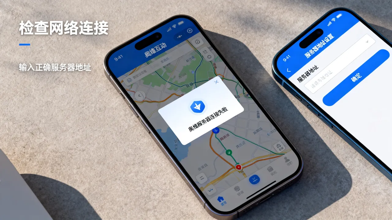 奥维服务器连接失败怎么办，奥维互动地图服务器地址怎么设置？