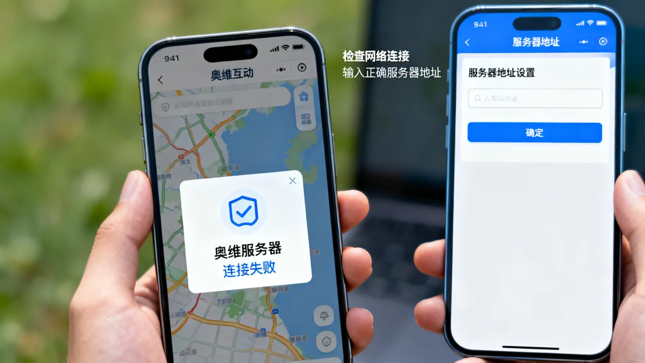 奥维服务器连接失败怎么办，奥维互动地图服务器地址怎么设置？