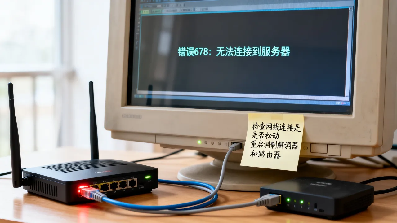 xp系统无法建立宽带连接服务器吗，xp系统宽带连接错误678怎么解决