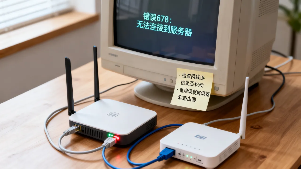 xp系统无法建立宽带连接服务器吗，xp系统宽带连接错误678怎么解决