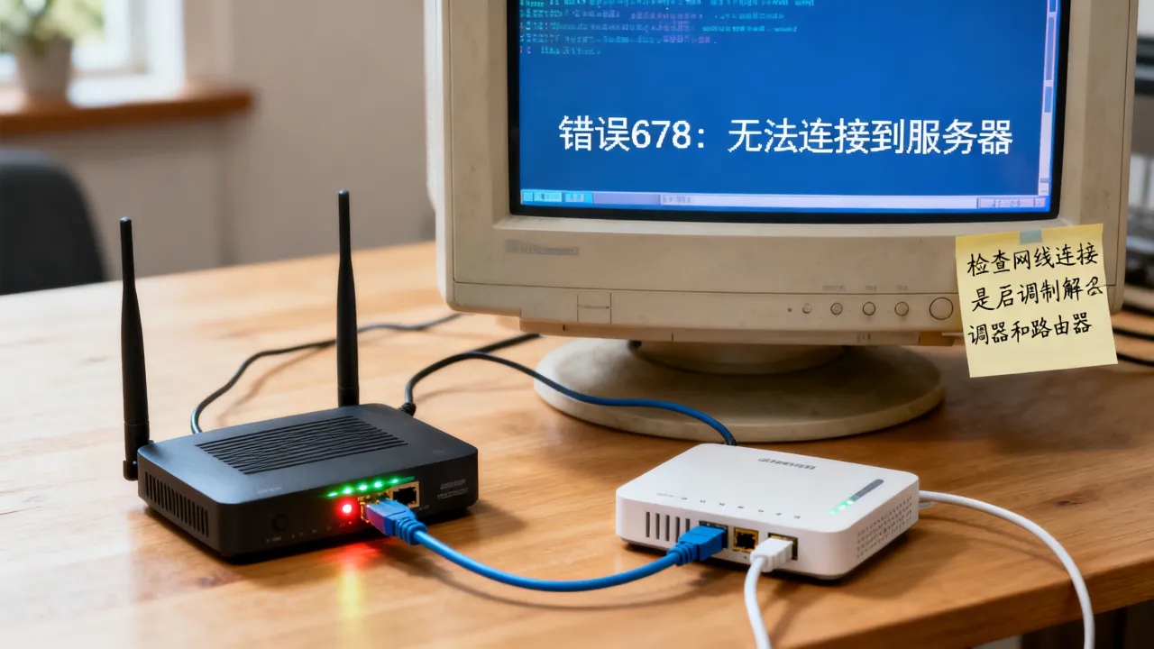 xp系统无法建立宽带连接服务器吗，xp系统宽带连接错误678怎么解决