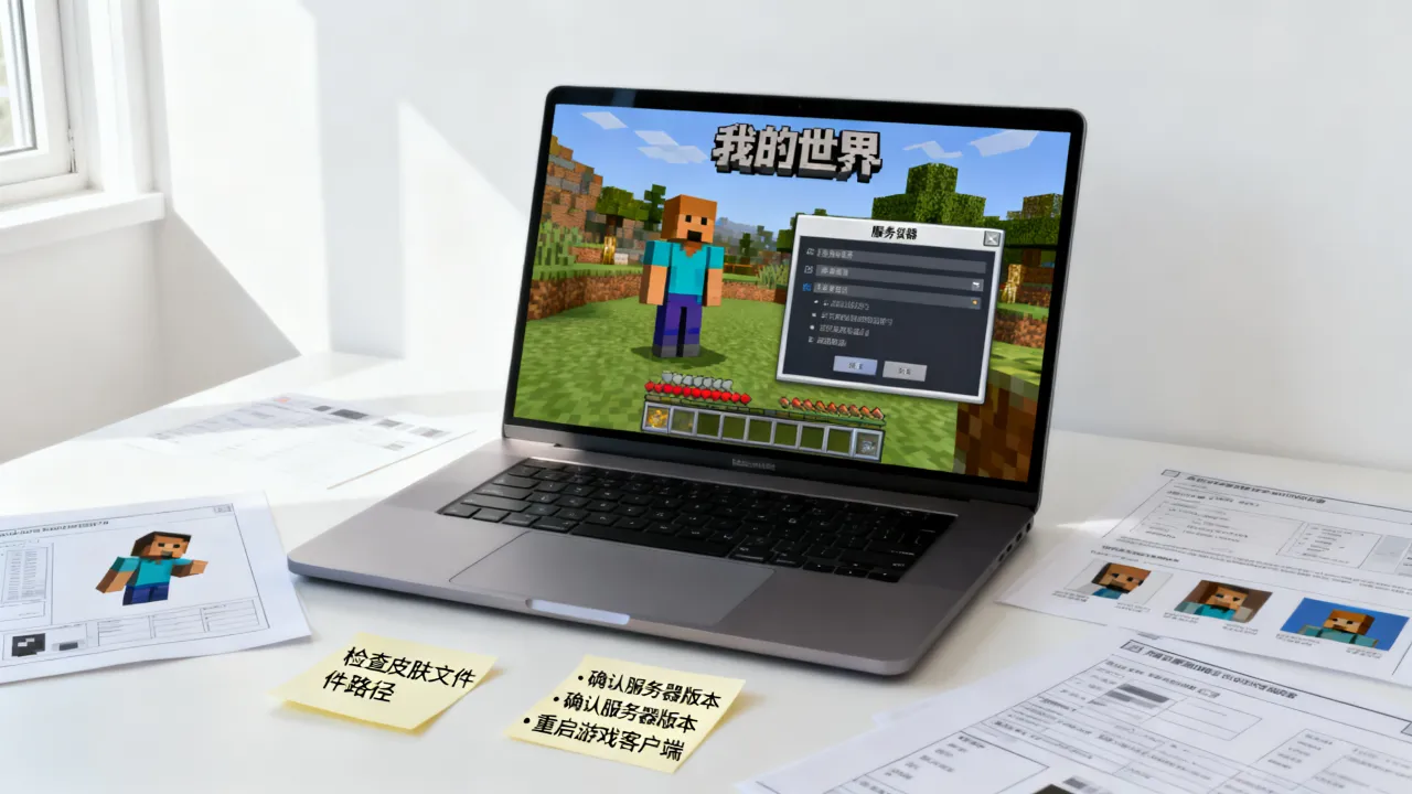 hcl正版为什么在服务器显示不了皮肤，我的世界皮肤不显示怎么解决
