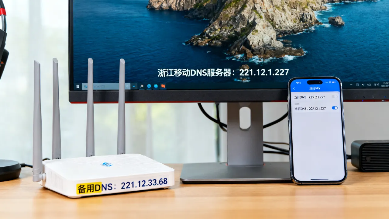 浙江移动宽带dns服务器设置多少好，最佳dns地址是什么