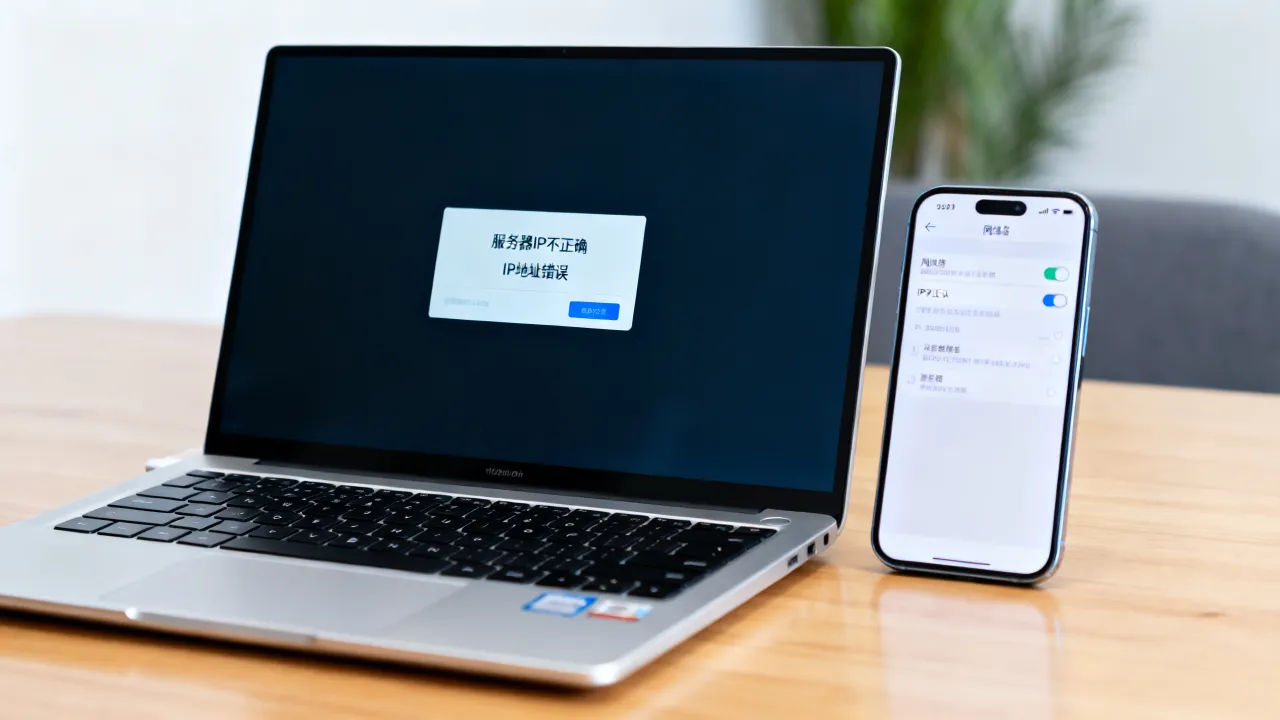 为什么老是显示服务器ip不正确，ip地址错误怎么解决？