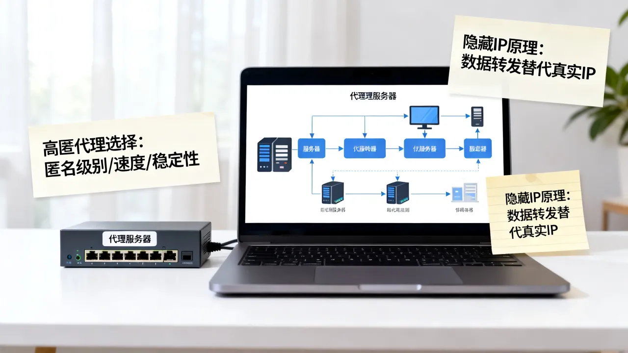 代理服务器为什么可以隐藏IP?如何选择高匿代理不踩坑? 代理服务器为什么可以隐藏IP?如何选择高匿代理不踩坑?
