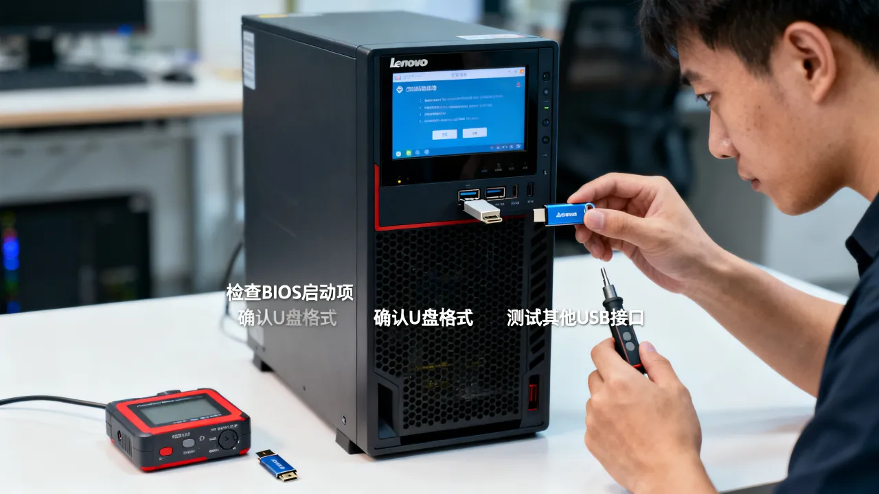 联想服务器为什么识别不了u盘启动，无法识别U盘是什么原因