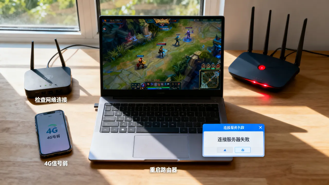 lol为什么关闭服务器连接，游戏掉线重连失败怎么办