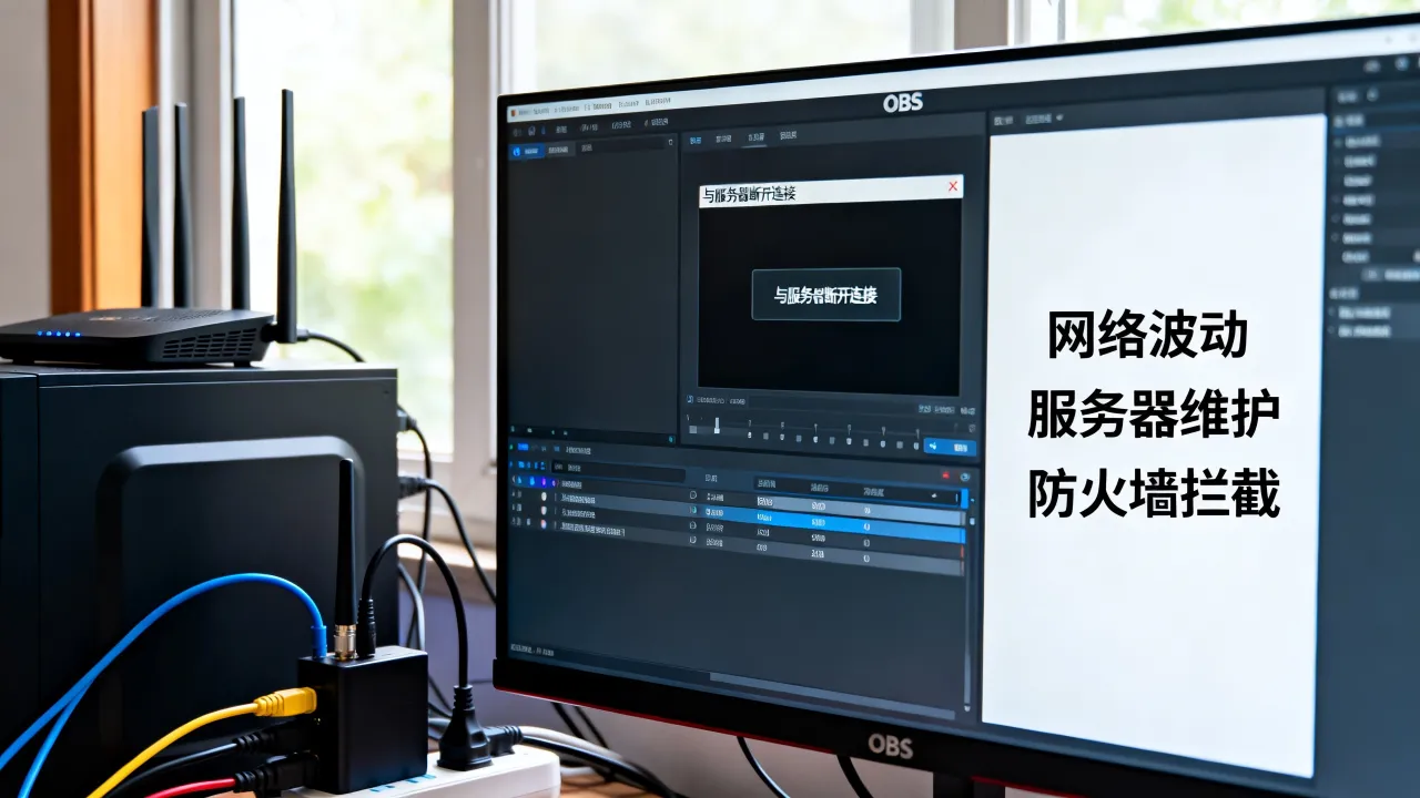 obs为什么与服务器断开连接，是什么原因导致的