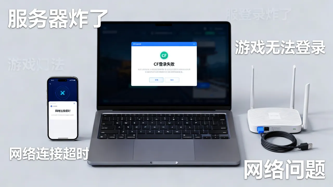 cf服务器炸了为什么进不去,游戏无法登录是什么情况
