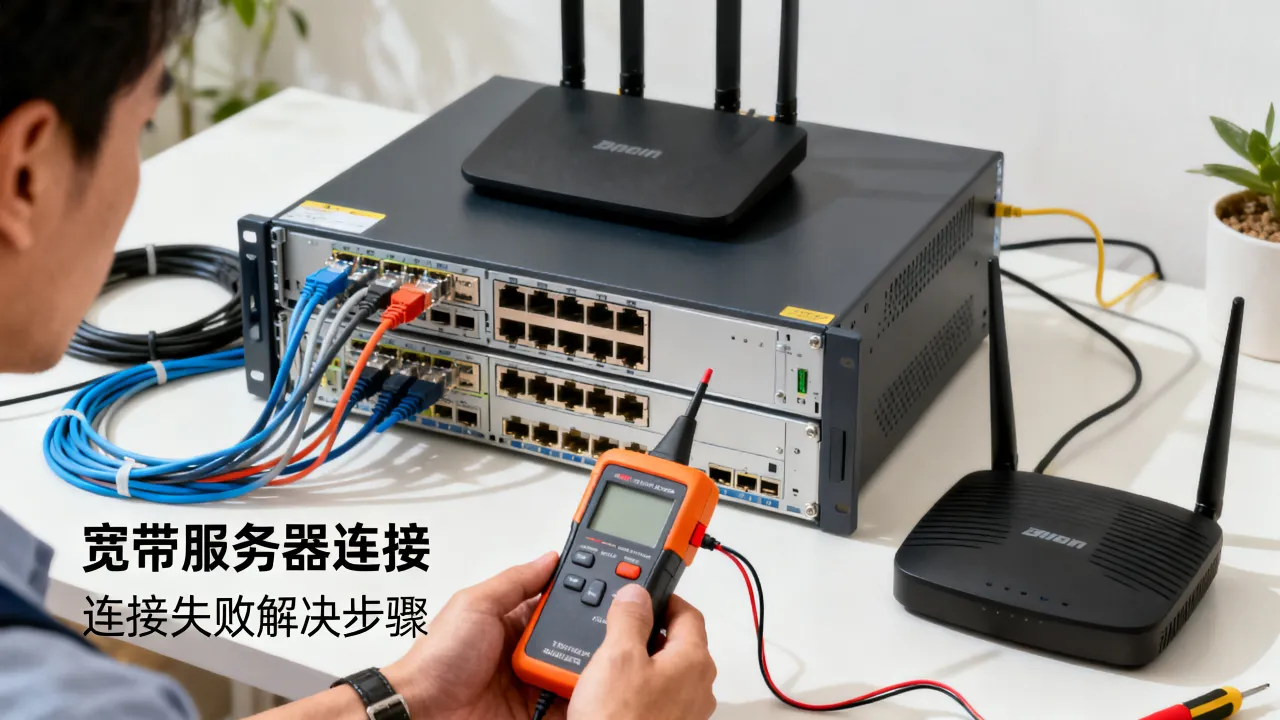 什么是宽带服务器连接，宽带连接服务器失败怎么解决？