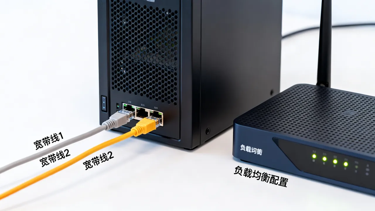 服务器接两根宽带怎么设置，双线负载均衡如何配置？