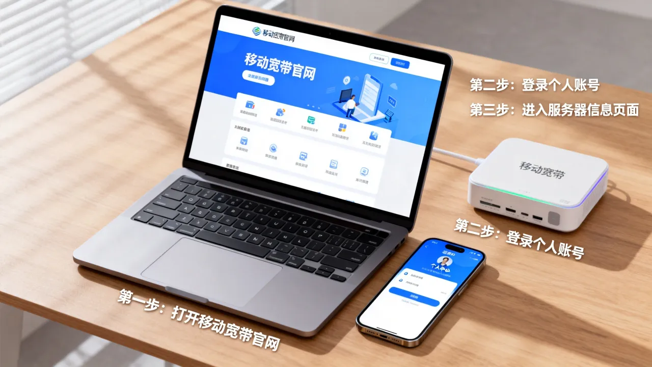 嘉兴市移动宽带服务器ip地址是多少，怎么查询？