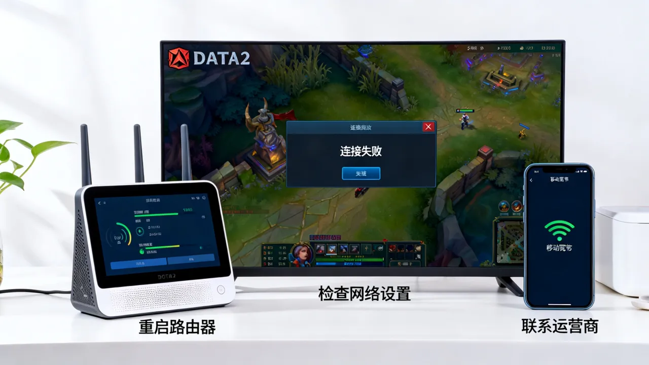 dota2移动宽带无法连接服务器为什么，连接失败原因及解决方法