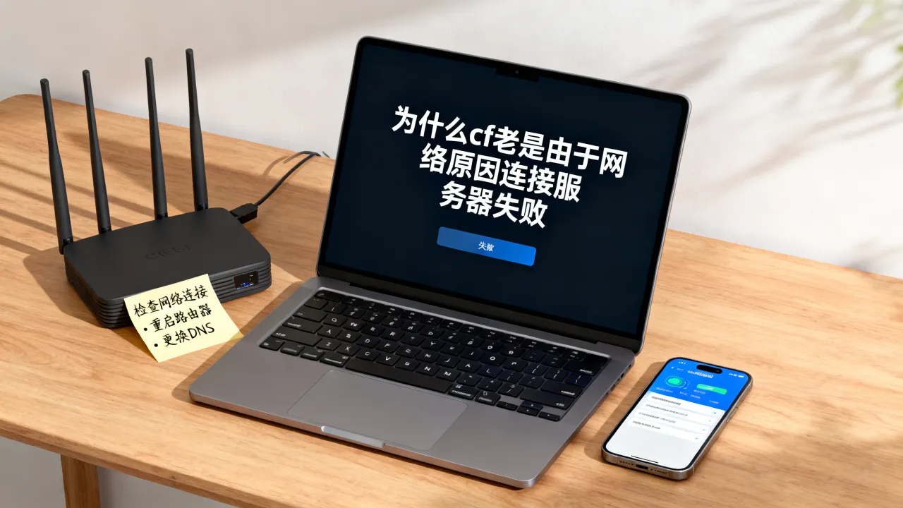 为什么cf老是由于网络原因连接服务器失败，怎么解决？