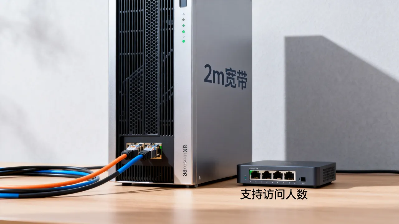 服务器2m的宽带能打开网站吗,2m带宽能支持多少人访问?