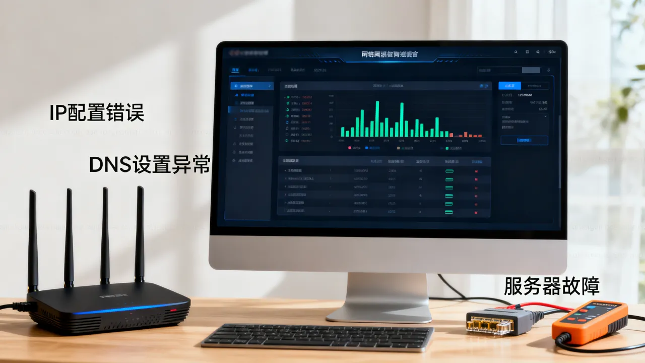 宽带通测试服务器IP不正确是什么原因，怎么解决？
