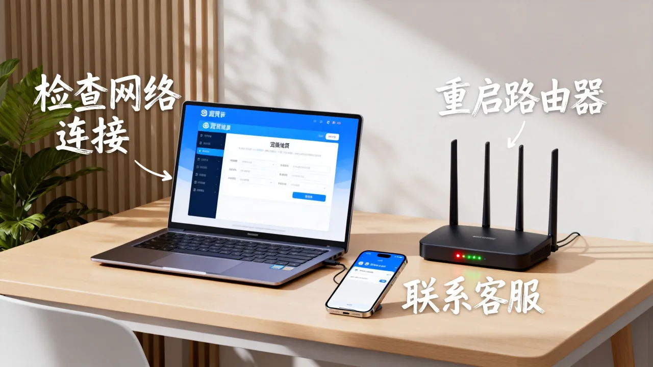 宽带续费服务器没反应怎么回事，宽带续费无响应解决方法