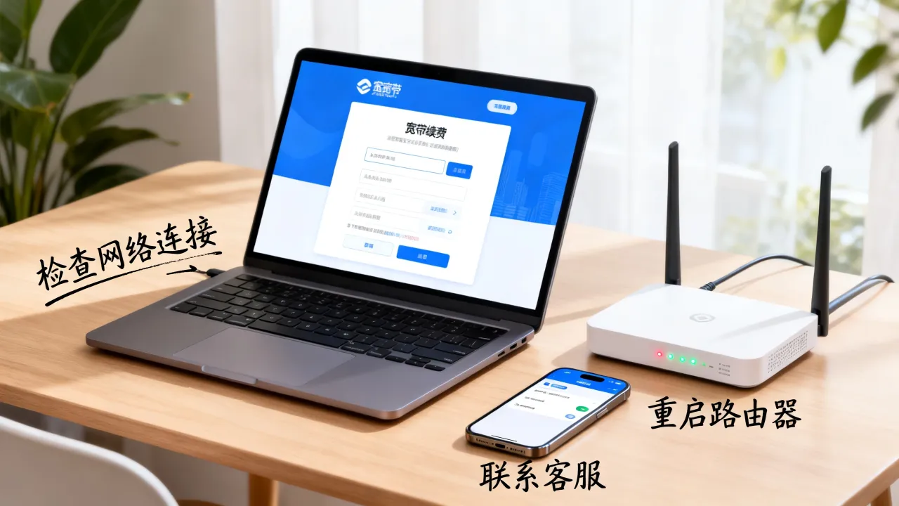 宽带续费服务器没反应怎么回事，宽带续费无响应解决方法
