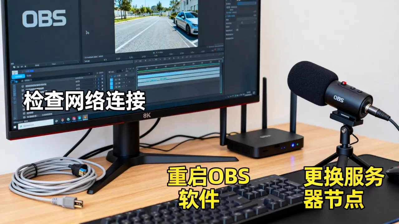 为什么我obs串流服务器中断，OBS推流掉线如何解决？