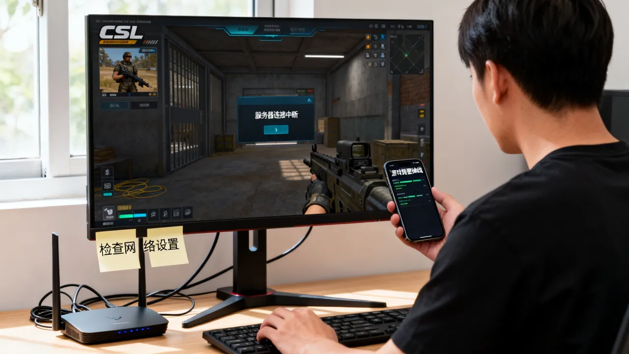 csol为什么服务器连接老中断，游戏频繁掉线怎么解决
